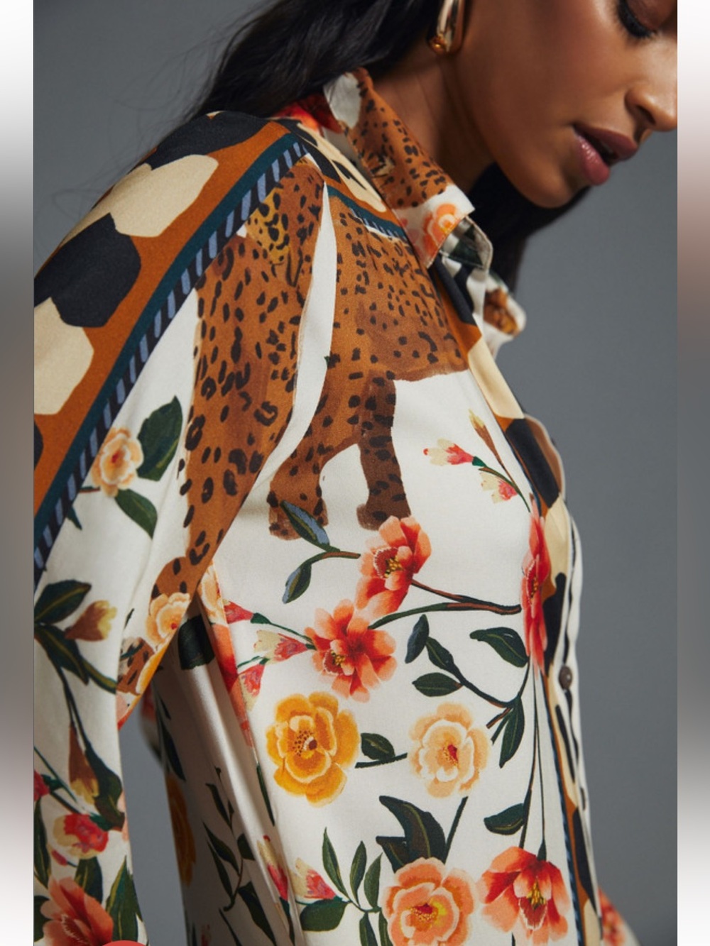 NWT retail $248 size M #Anthropologie,#FarmRio, #Reclectic. Jaguar Maxi Dress - Picture 3 of 7